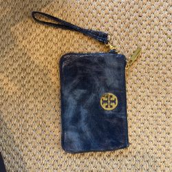Tory Burch Navy Wristlet 