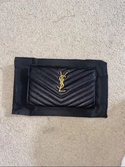 YSL Yves Saint Laurent Crossbody Bag- Black Silver