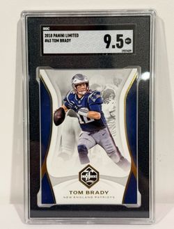 2018 Panini Limited Tom Brady #63 SGC 9.5 Mint+ New England Patriots GOAT