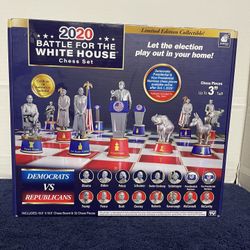 2020 Battle For The White House Chess Set