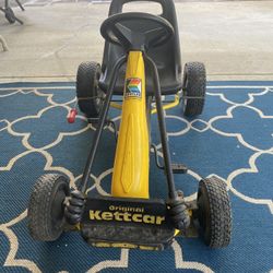 Vintage Kettler Made In Germany Original Black/Yellow Kettcar Pedal Car