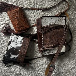 western cow hide purses 