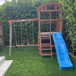 Little Tykes Play Gym Set With Swing And Slide 