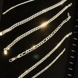 Silver Sold 925 Bracelets 