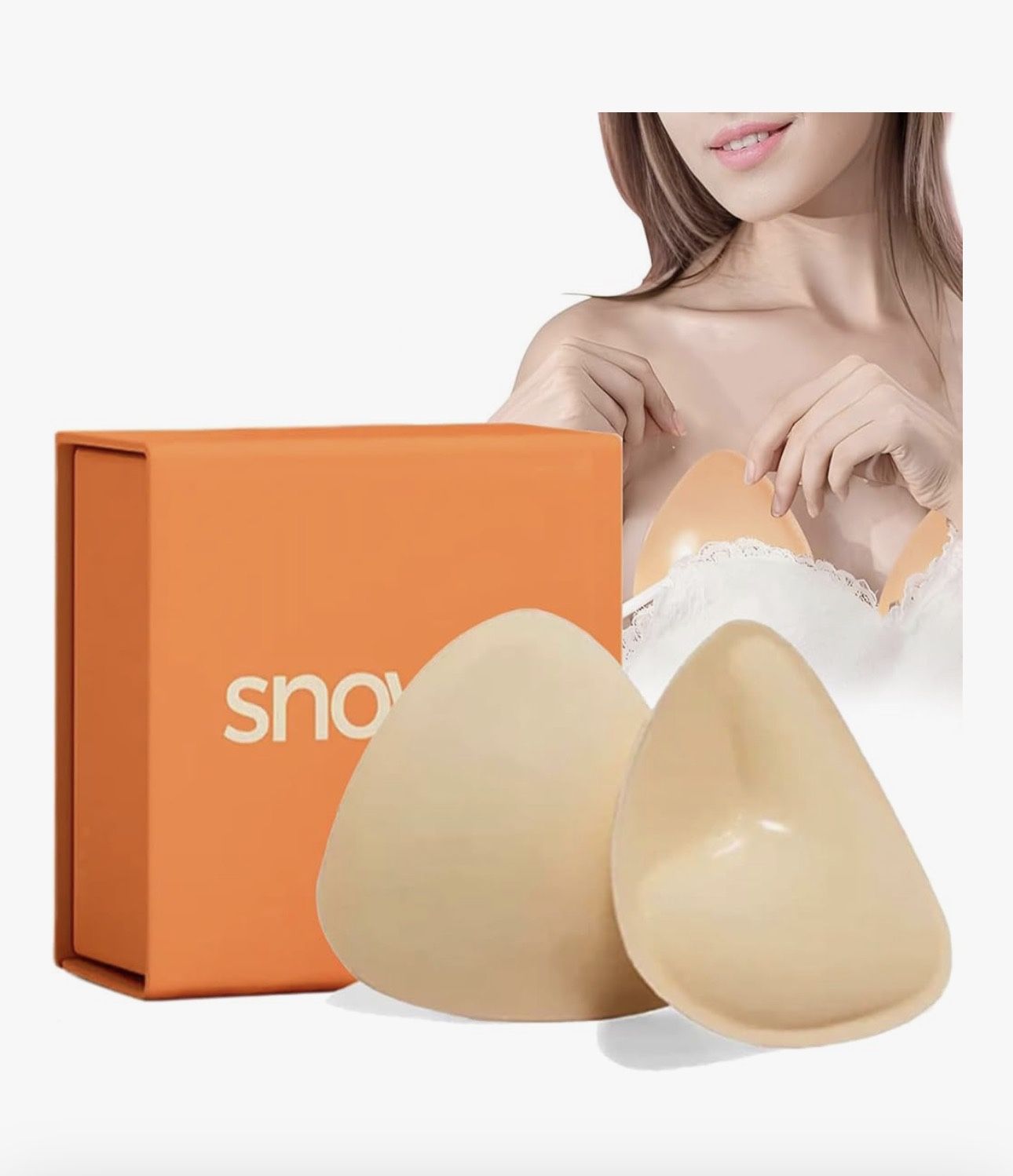 Sticky Inserts - Instant Boost for Perfect Cleavage, Double-Sided Sticky Bra Inserts for Comfort & Supp