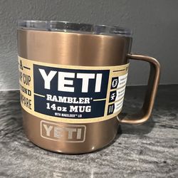 New: Yeti 14 0z Copper mug