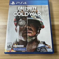 PS4 Call Of Duty Black ops Cold War