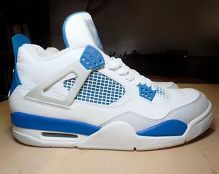 Nike Air Jordan 4 IV Retro Military Industrial Blue White Men’s (9)