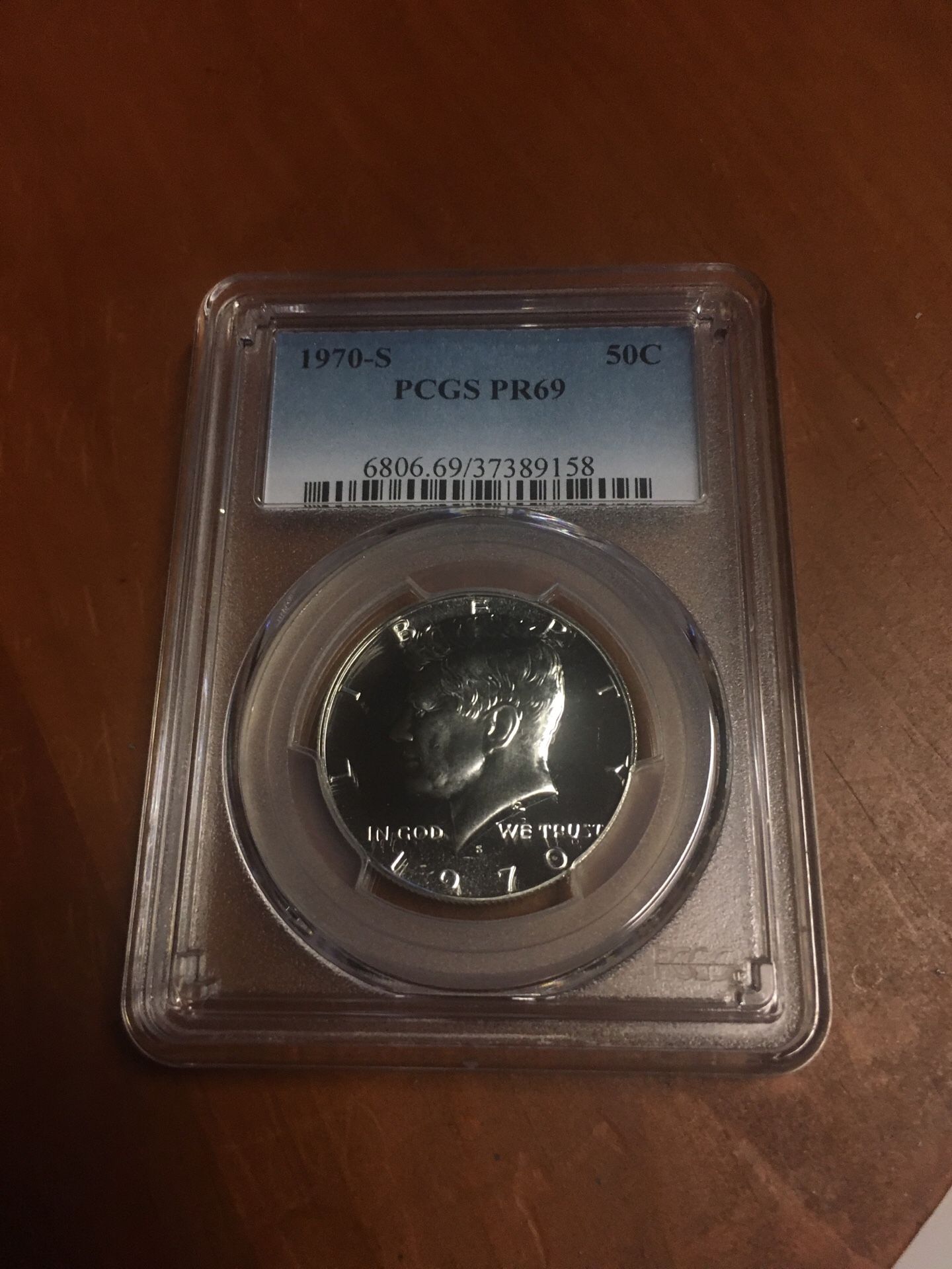 1970S PCGS PROOF69 50C piece!!!! This is a 2 Coin Lot