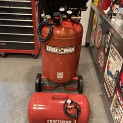Air Compressor + Air Tank Craftsman Like New