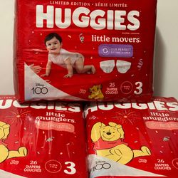Huggies Size 3 Diapers  (*Please Read Post Description*)