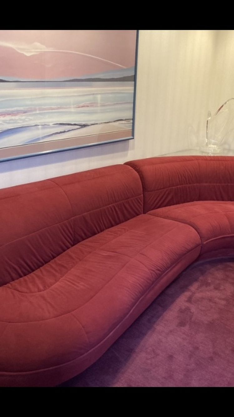 Extremely rare red modern couch