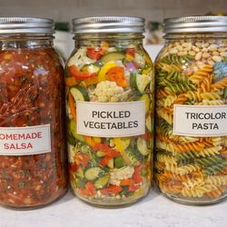 64oz Glass jar with lid- pack of 6