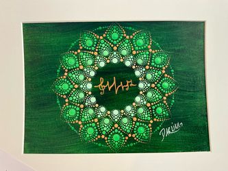Musical Mandala Dot Art by Darling Salazar - Small
