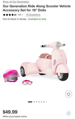 American Girl Scooter with Sidecar