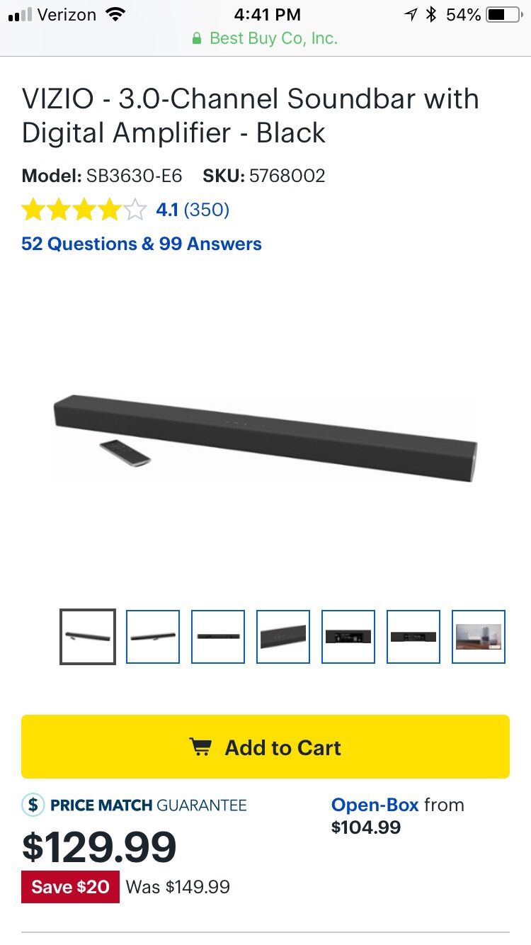 Vizio Sound bar