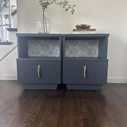 Mid Century Single drawer pair of Nightstands