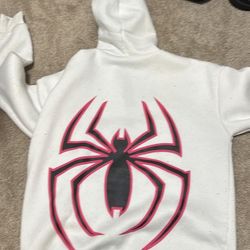 Spider Gwen White Zip-Up Jacket - Large