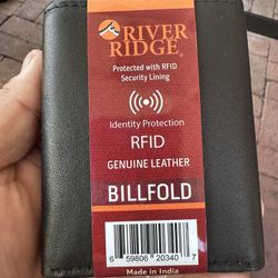 Trifold Wallet Genuine Leather 