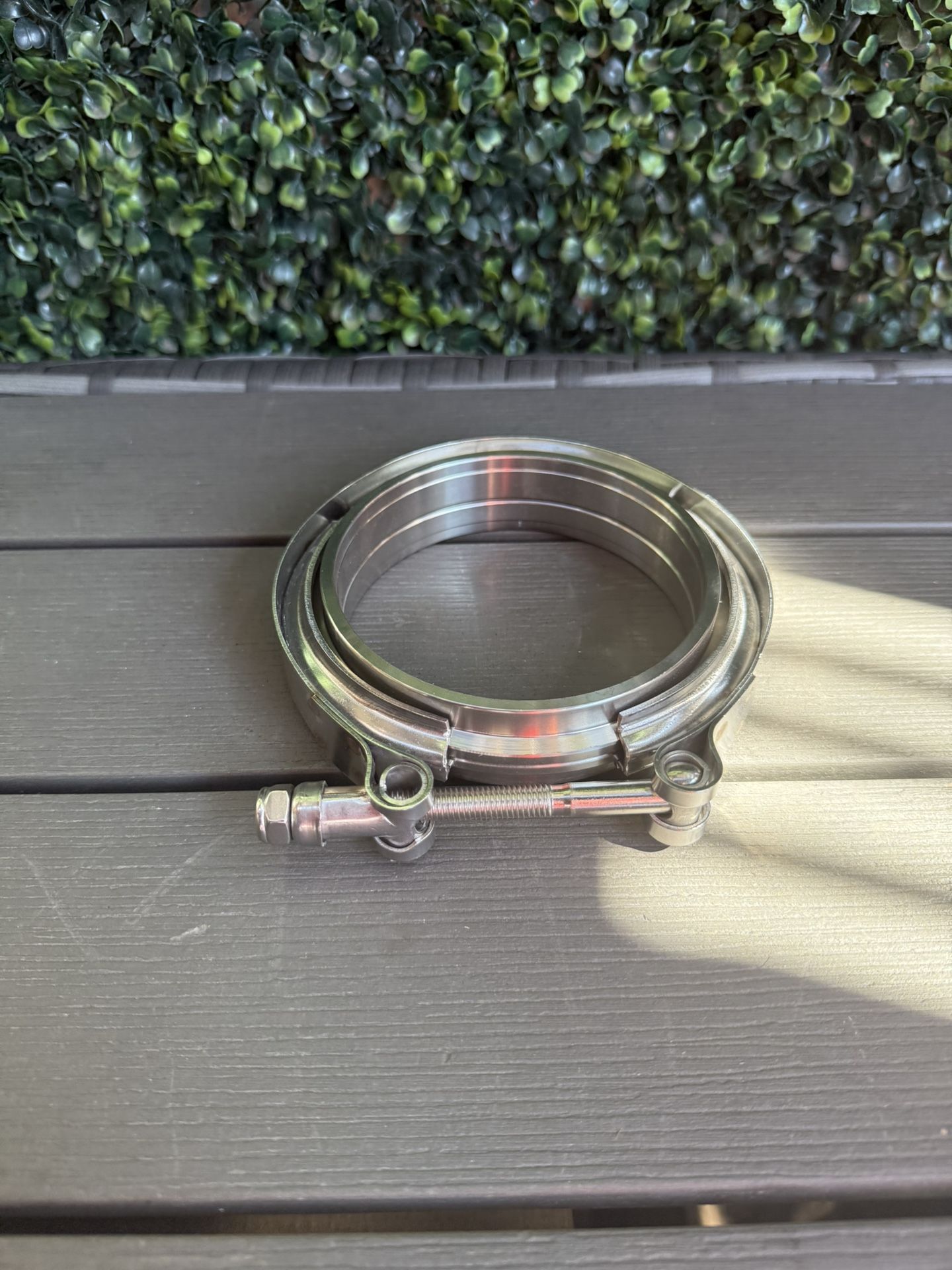 4" Zinc-Coated Stainless Steel V-Band Clamp with Flange