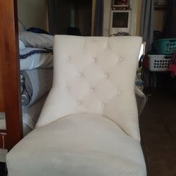 Studio Chair $60 Dollars Clear Clear Legs Ivory Color 