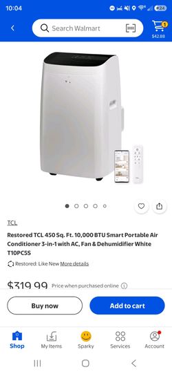 TCL 10000 BTU SMART PORTABLE AC