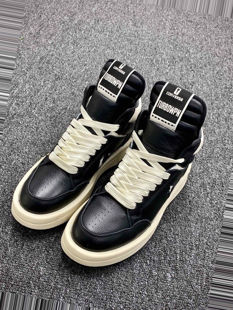 Rick Owens Leather Low Sneakers 19