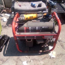 Monday Special For A $100 You Get A Husky Generator DeWalt Grinder And Blue Ridge 18 Volt Drill This Deal Ends At 6pm 
