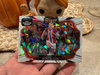 2026 Panini Select FIFA World Cup Erling Haaland Field Level WHITE ICE /129