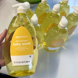 Amazon Basics Tear Free Baby Hair and Body Wash Lightly Scented 27.1 oz NEW CONDITION $3/each