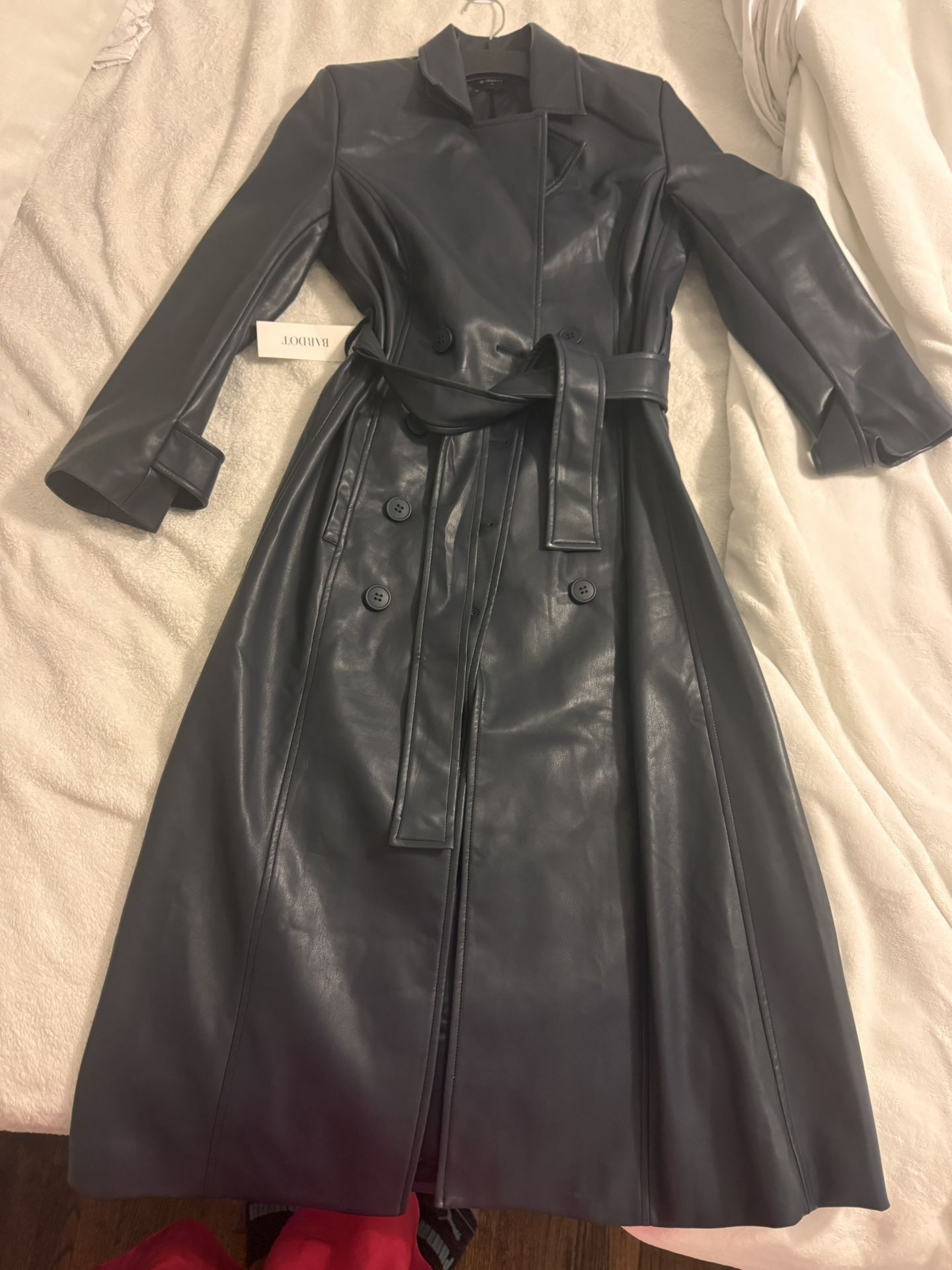 Women’s New Faux fur trench coat