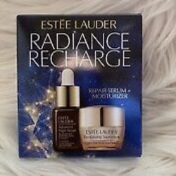 Estee Lauder Radiance Recharge Advanced Repair Serum0.23oz+Moisturizer 0.24ozNIB