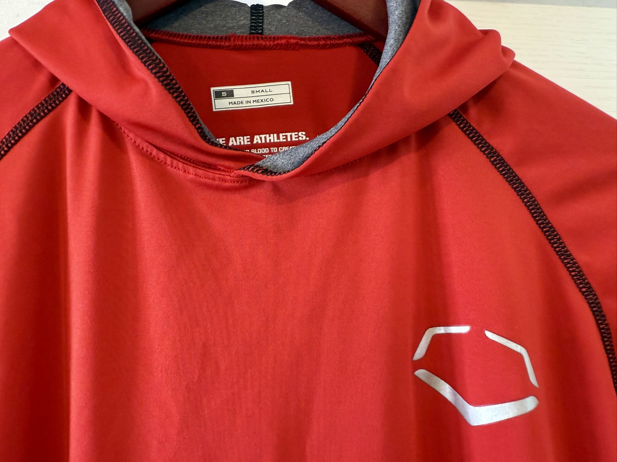 EvoShield Lightweight Training Hoodie, SwagTech, Red, Adult Small
