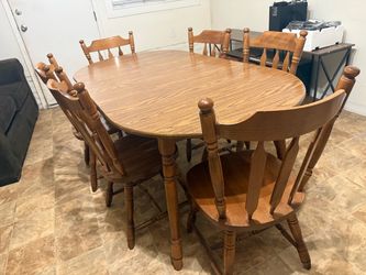 Table 6 chairs