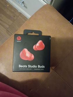 Red beats studio buds