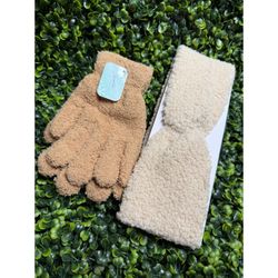 Set Of Gloves And Warm Headband 