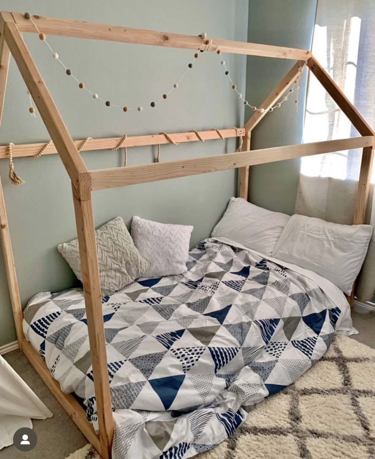 Wooden House Bed Frame
