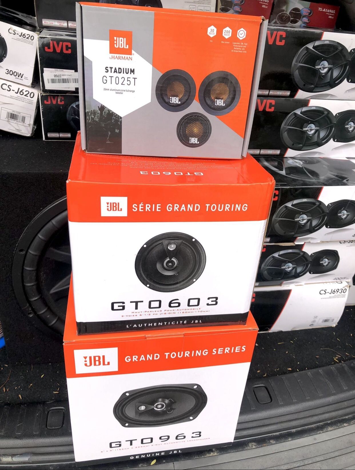 JBL CAR AUDIO SPEAKERS 6X9 & 6.5 With Tweeters New New”
