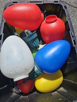 Really Big Christmas Lights 13" Lot Of 9