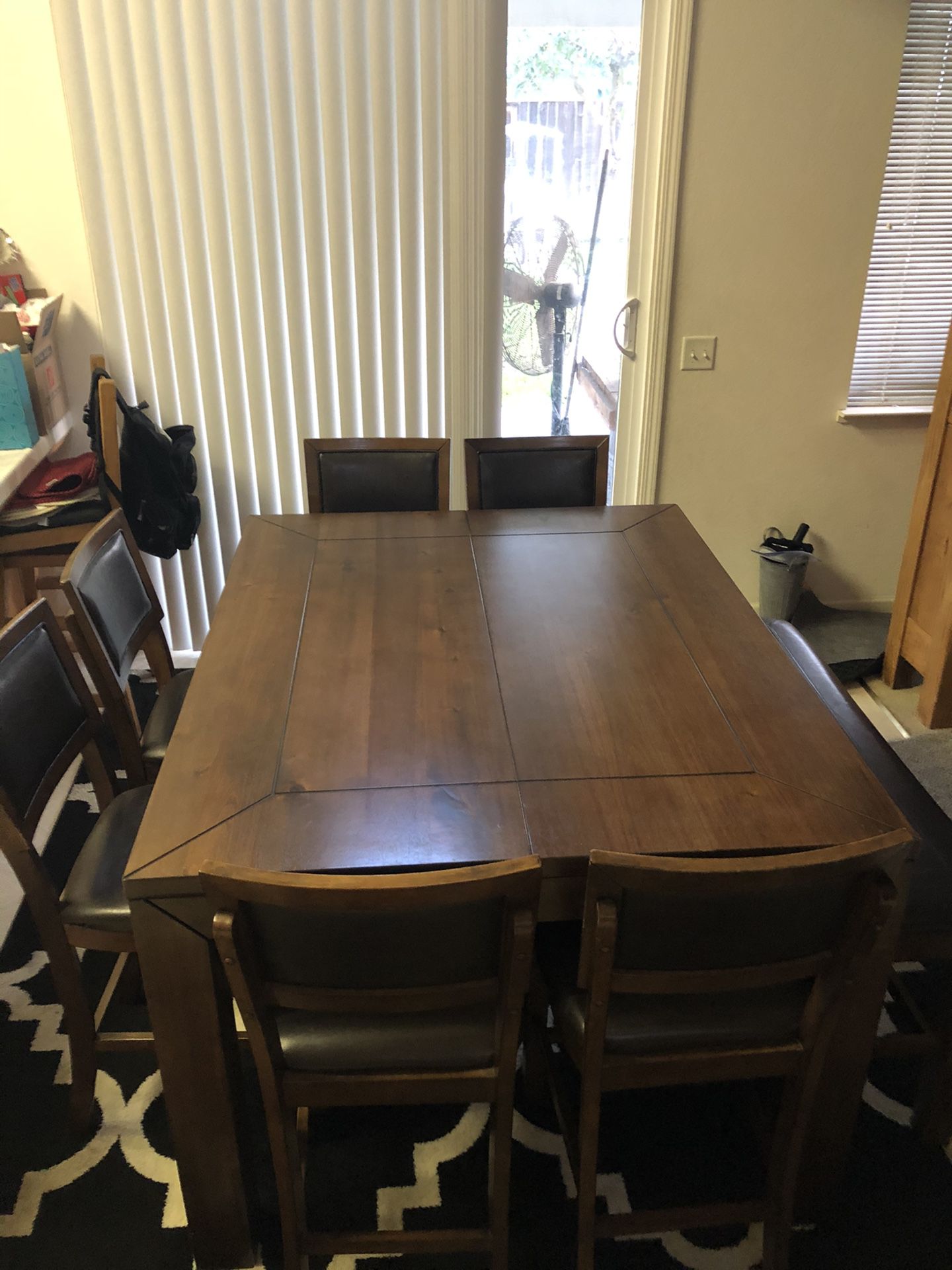 8 piece dining table.