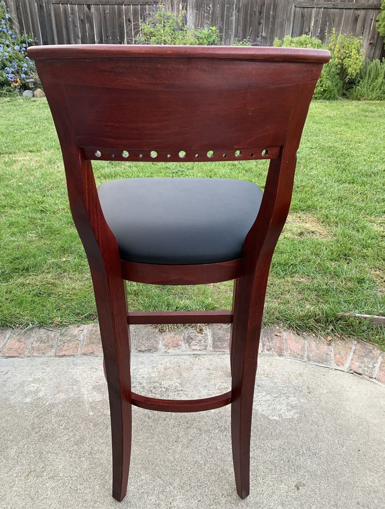 Brown Leather bar stool