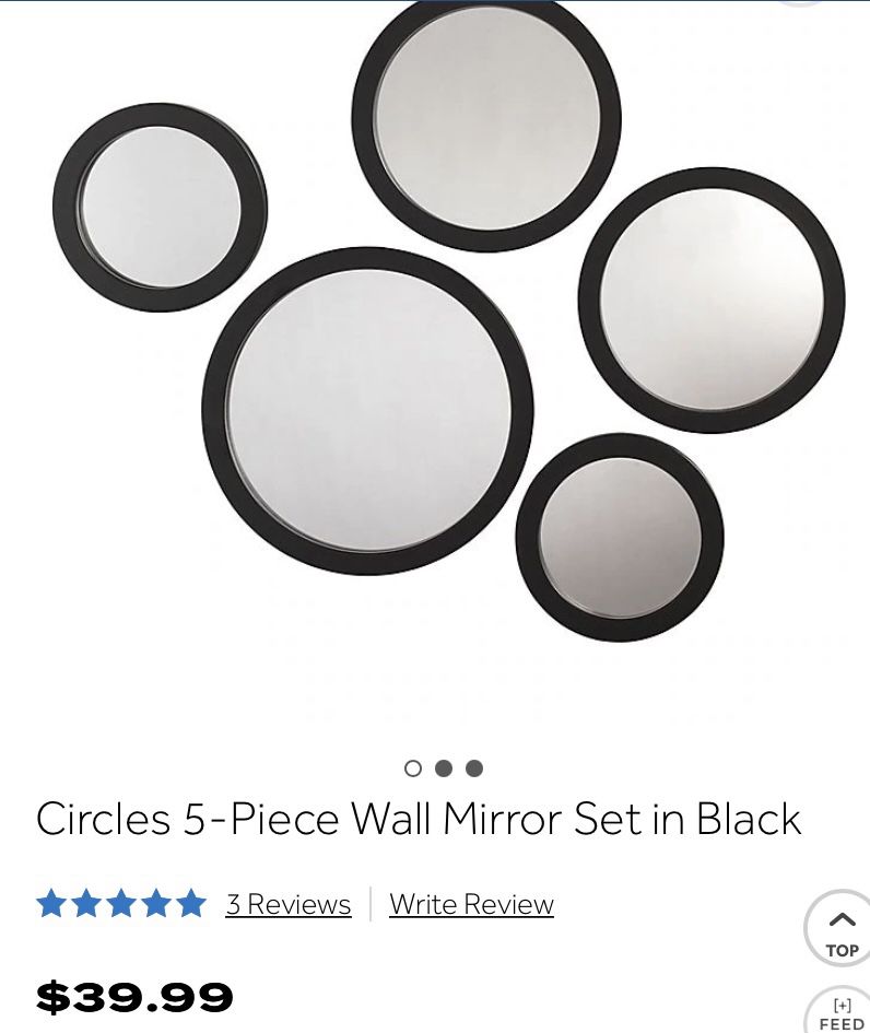 5-Piece Circle Wall Mirrors
