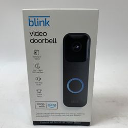 Blink video doorbell works with Alexa day plus night HD view two way audio
