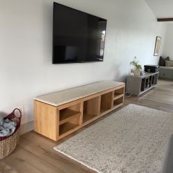 White Oak Media Console (Retail $3450)