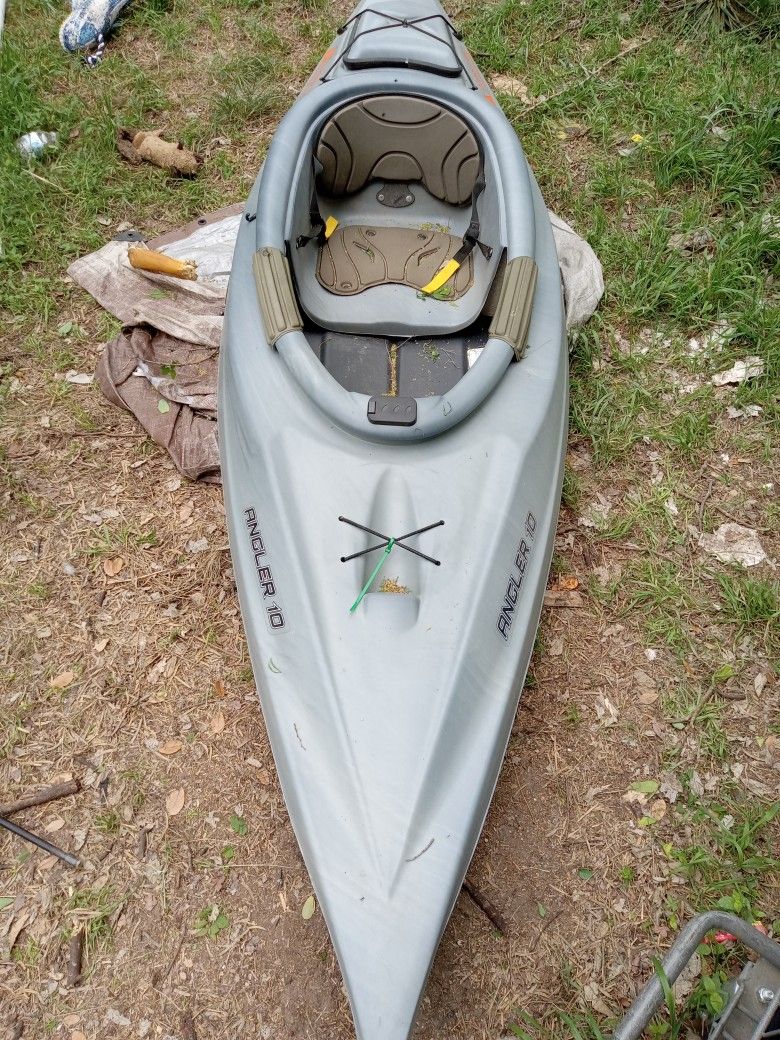 Ozark Trail Angler 10' Sit-on-top Kayak Grey Swirl