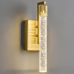 FDPBY Gold LED Bathroom Vanity Light Fixture 