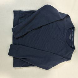 Marc New York Navy Sweater Large - Designer Quality Ribbed Knit