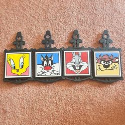 Set of 4 Collectible‼️New Warner Bros 1993 Looney Tunes Wall Trivets Set/Coaster