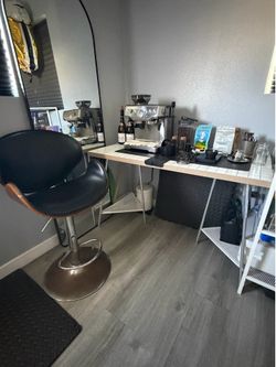 IKEA Lagkapten Table with Tillslag legs and Retro Chair