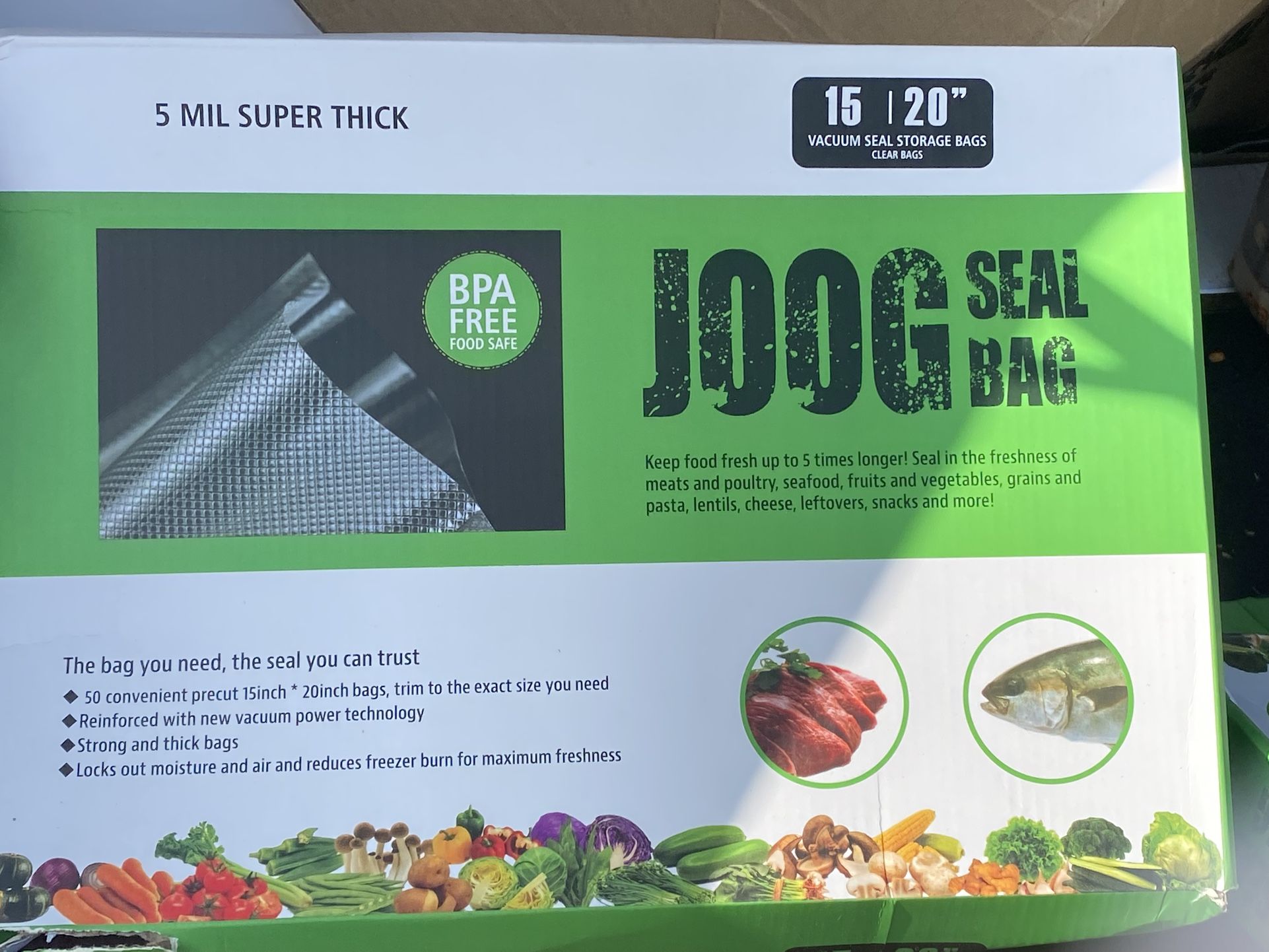 10-Boxes Of 15-20” Vacuum Seal Bags